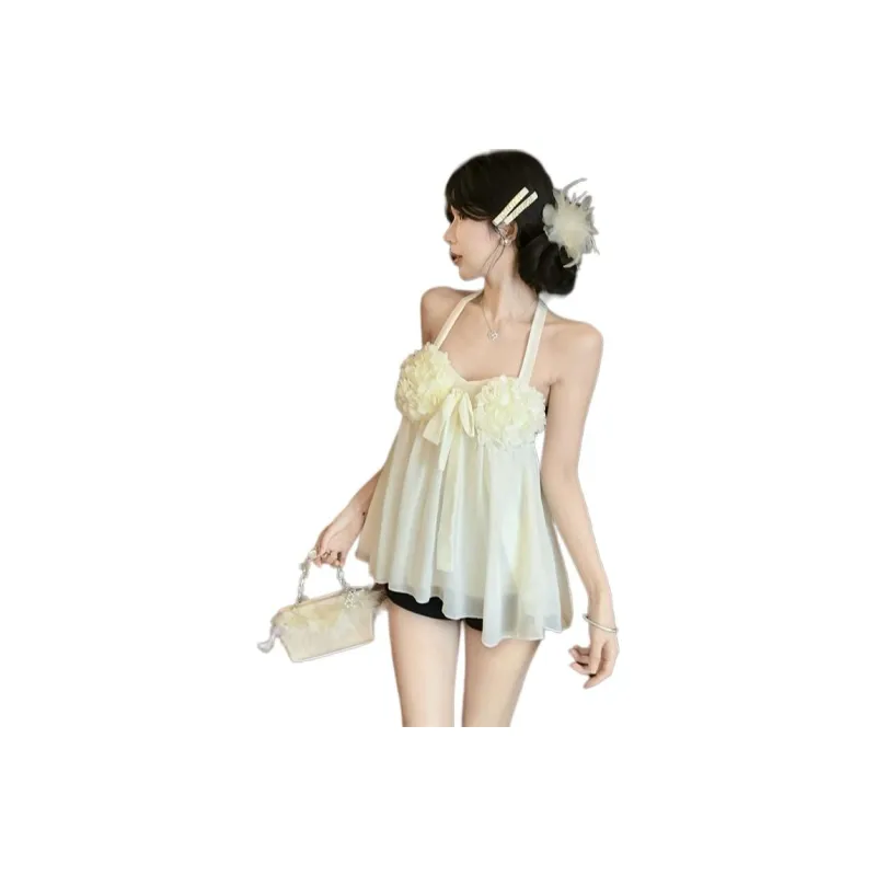 Mu Xiao Xin Camisoles Women's Apricot-0