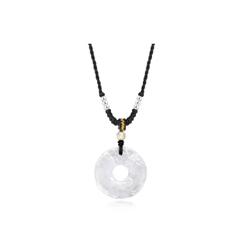 Seven Seven Silver Jewelry Natural Obsidian Necklaces Unisex