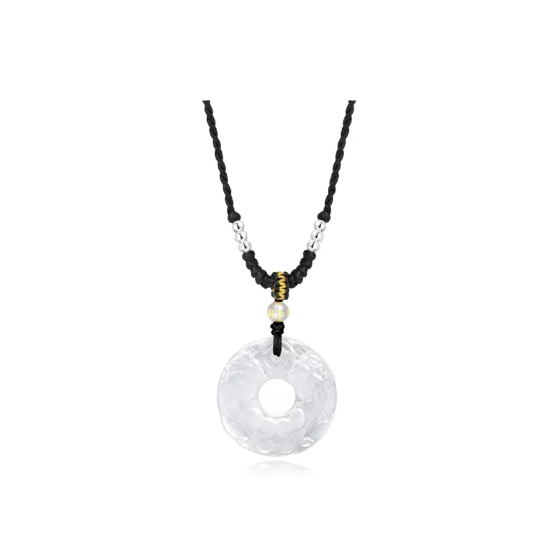 Seven Seven Silver Jewelry Natural Obsidian Necklaces Unisex-6