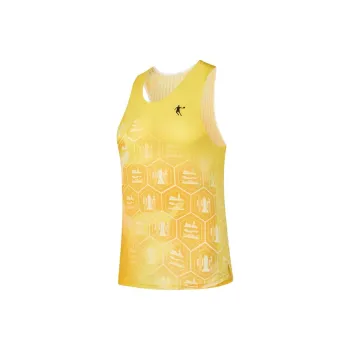 QIAODAN Sport Vests Women's Spectral Yellow/Amber Yellow Print