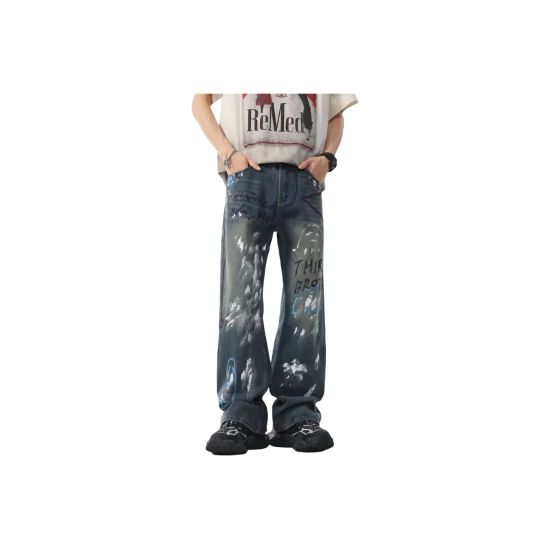 NVRFRGT Jeans Unisex Vintage Blue-0