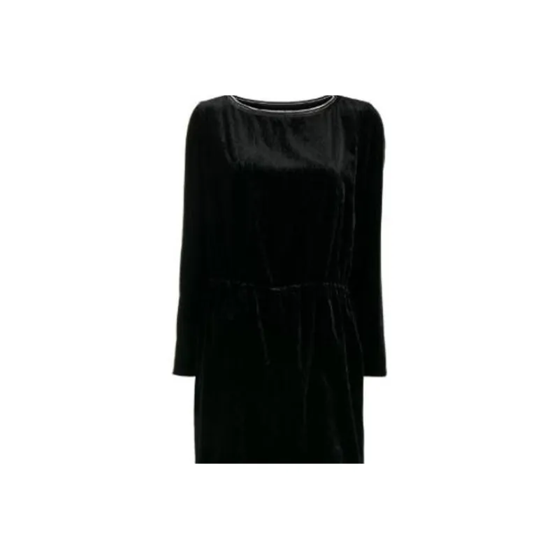 GIORGIO ARMANI Long-Sleeved Dresses Women's Black-2