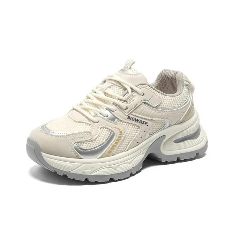 BIGWASP Anti Slip Wear Resistant Low Top Chunky Sneakers Men's-3