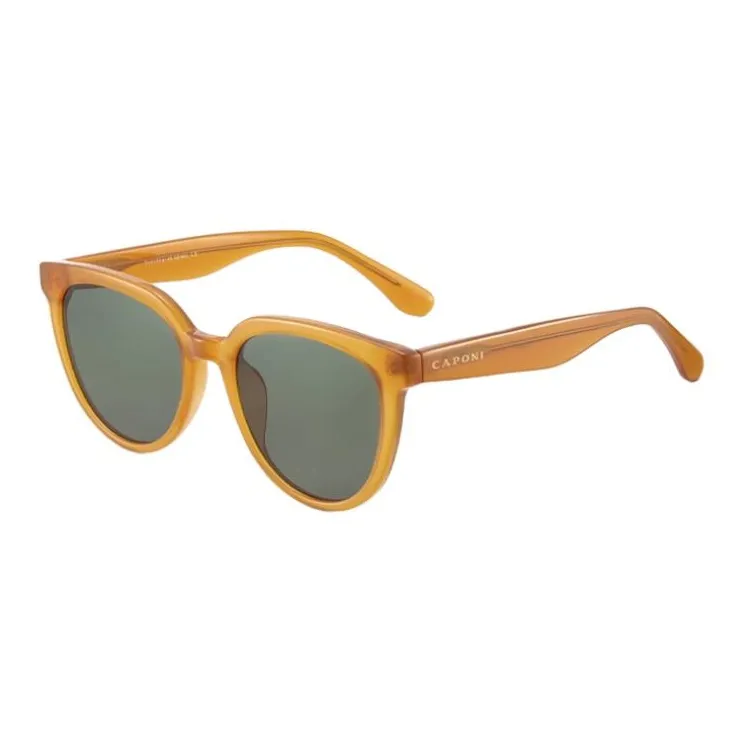 CAPONI Plate Frame TR/Memory Plastic Irregular Shape Sunglasses Unisex Multicolor-4