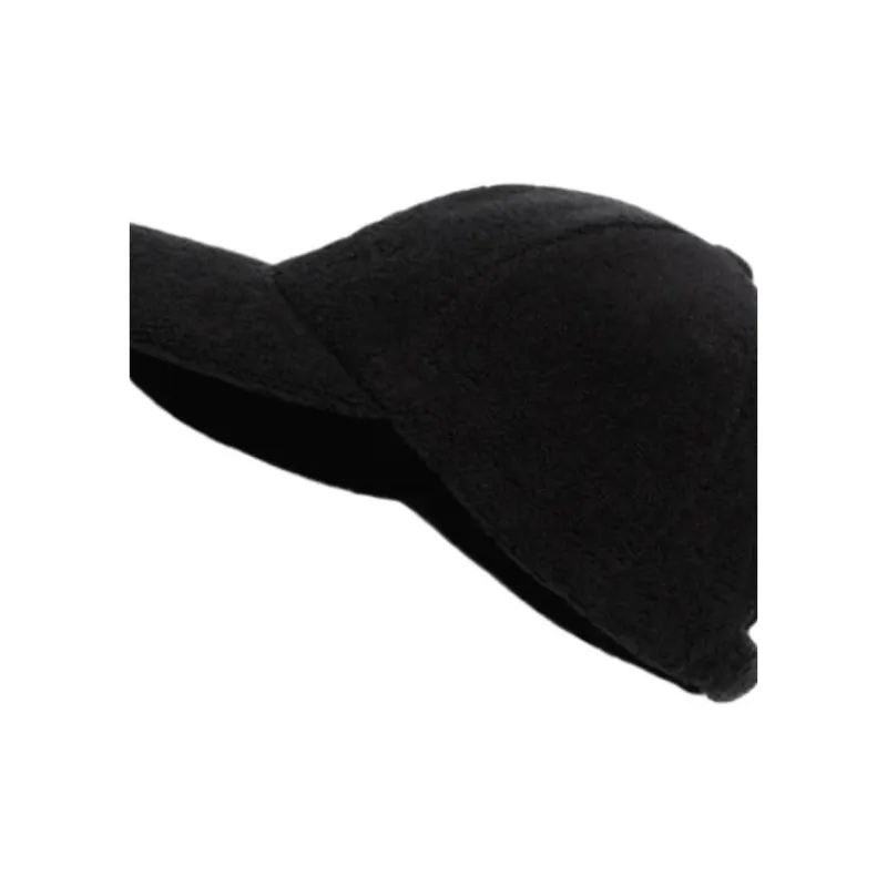 CHANEL Cotton Fabric Baseball Caps Women's Black-2