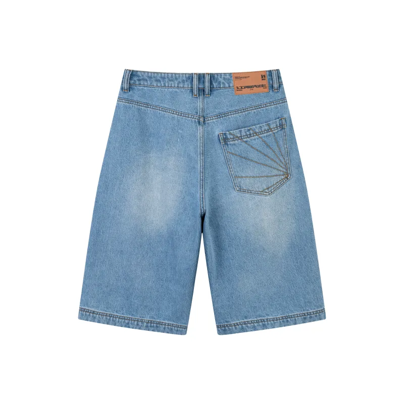 NewJnxs Denim Shorts Unisex Denim Blue-1