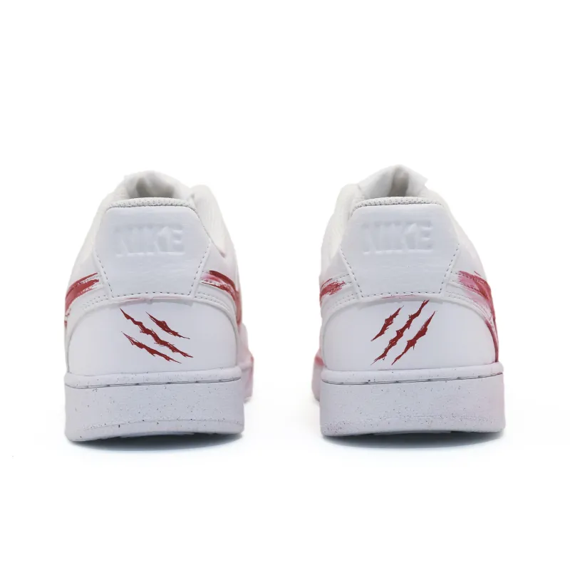 Nike Court Vision 1 Slip Resistant Low Top Skateboard Shoes Unisex Pure White-3