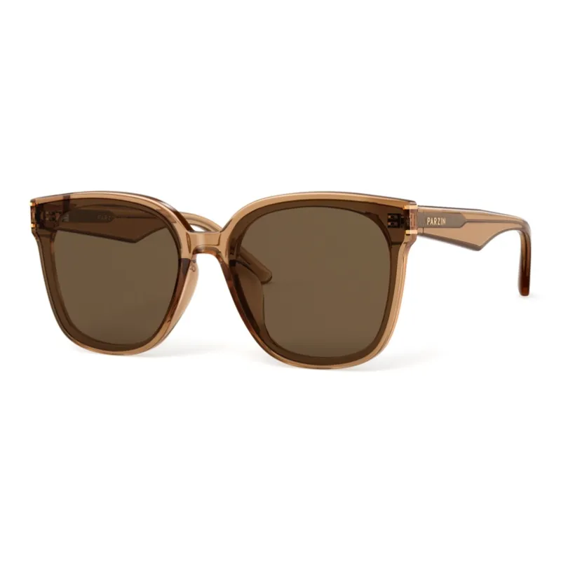 PARZIN TR90 Square Sunglasses Unisex Black-14