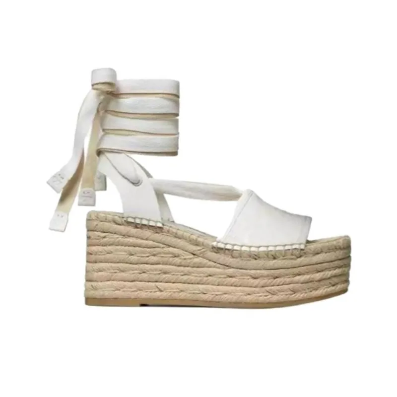 TORY BURCH T Monogram One Strap Sandals 3cm Women's White-1