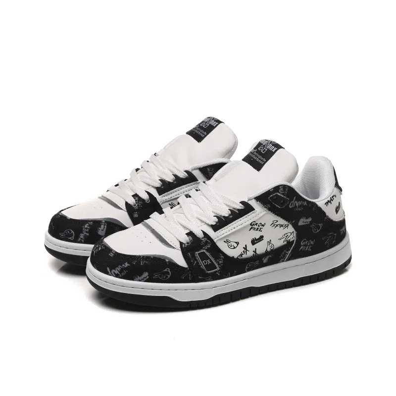 Dnnnn Cushioning, Breathable, Height Increasing Low Top Skateboard Shoes Unisex-2