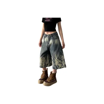 WOKXSS Denim Shorts Unisex Blue