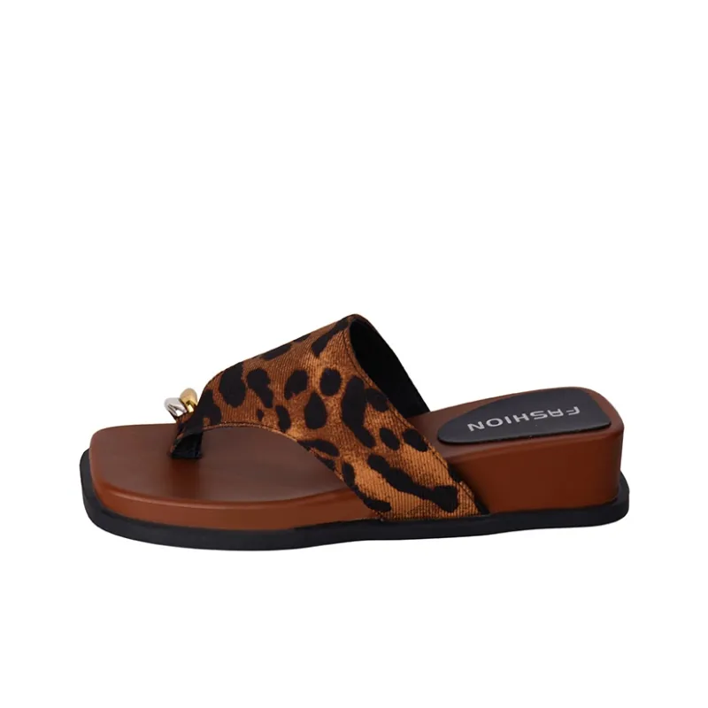 AFJI Abrasion Resistant Flip Flops Women's Brown-0