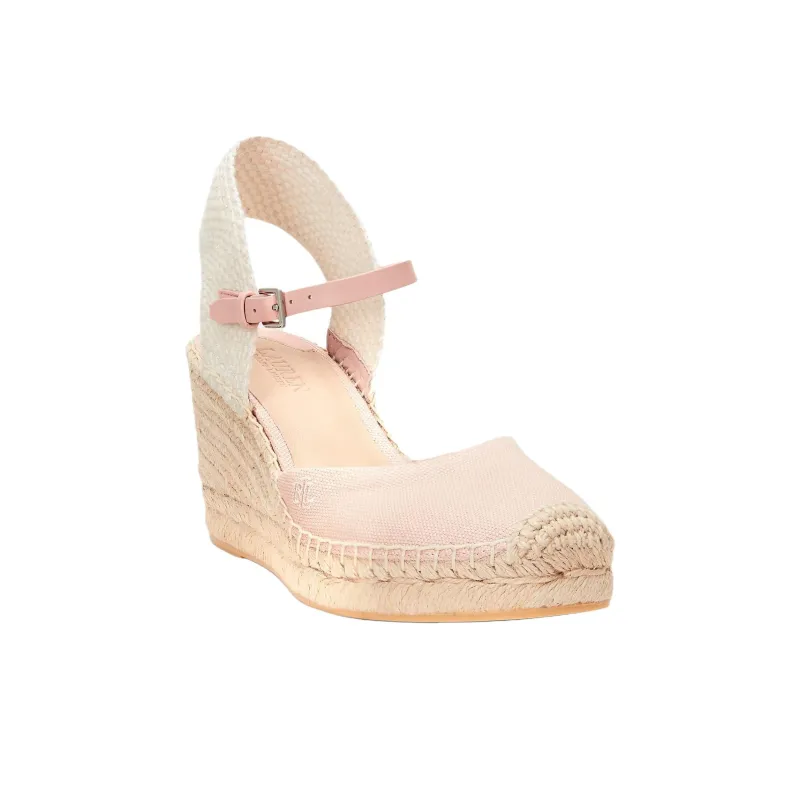 LAUREN RALPH LAUREN Robby Wedge Heel High Heels 6cm Women's Pink-2