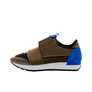 Balenciaga Race Runner Low Top Casual Shoes Men's Khaki