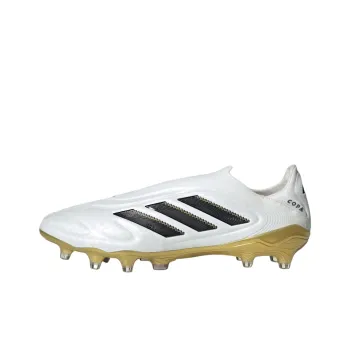 Adidas Copa Pure 3 FG Firm Ground Anti Slip Wear Resistant Soccer Shoes Unisex White Black Gold