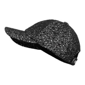 CHANEL Cotton Baseball Caps Women's Black