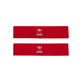 Adidas Recycled Polyester Hair Bands Unisex Red