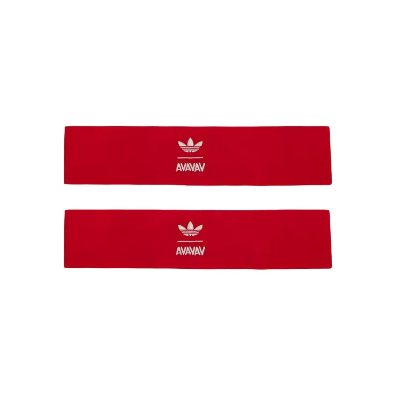Adidas Recycled Polyester Hair Bands Unisex Red-0