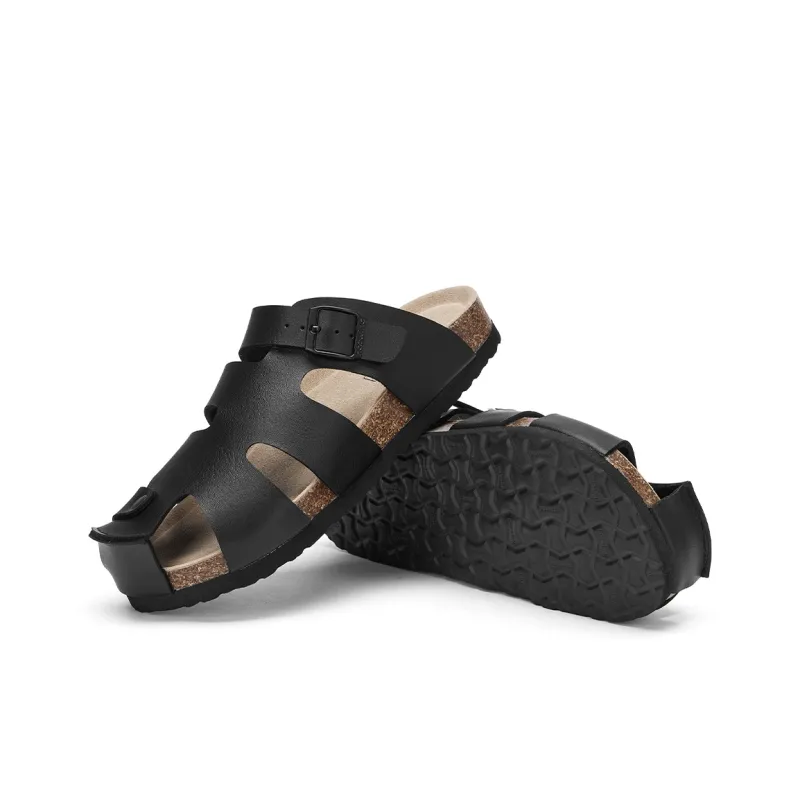Hotwind Abrasion Resistant Slip Resistant Closed Toe Slippers Men's-4
