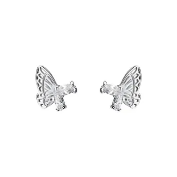 CENTURY&KINDLE 999 Fine Silver Stud Earrings Women's
