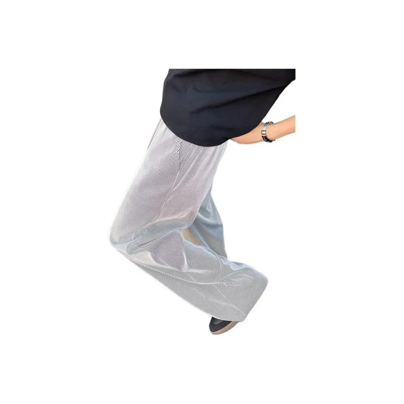 Fakeyoung Casual Pants Unisex Black/White-1
