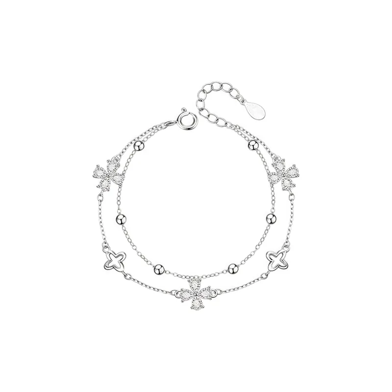 DAWO 925 Sterling Silver Bracelets Women's-0