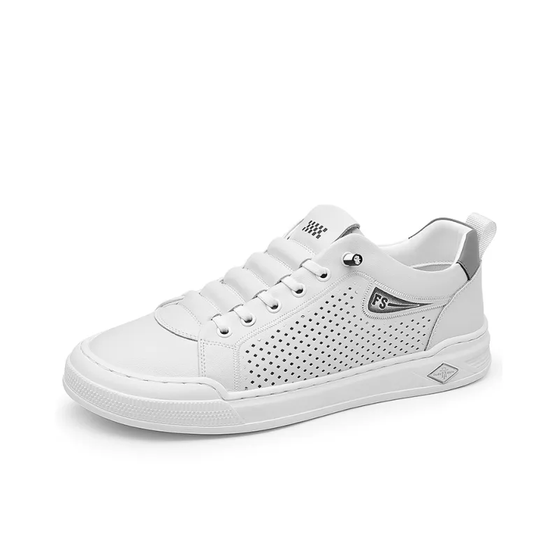 Frank Mully Low Top Skateboard Shoes Men's White-0