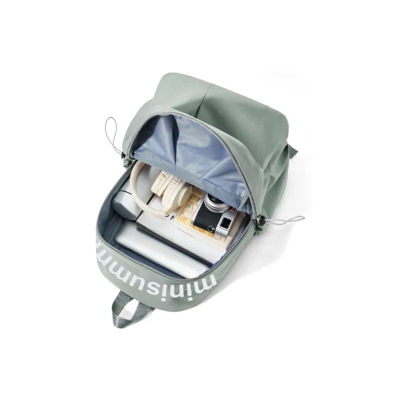 KEYSTREET Fabric Backpack Laptop Backpack Tubas Unisex Black/Ecru/Green/Blue/Burgundy-60