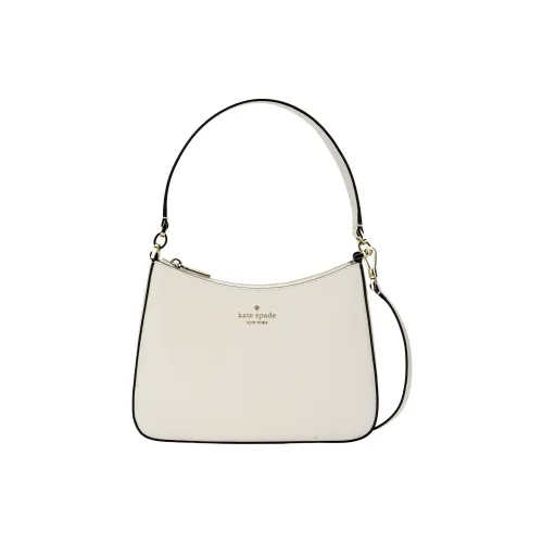 Kate Spade Saffiano Leather Portable Crossbody Bag, Shoulder Bag Women's Egg White Crispy Pastry