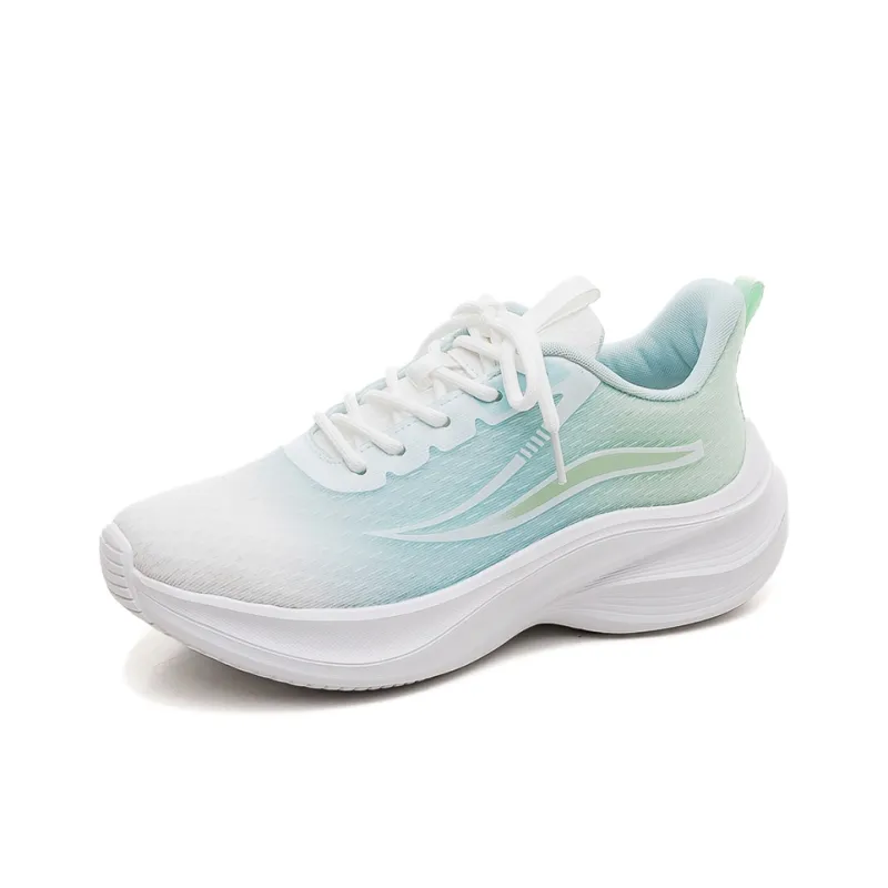 HUANQIU Cushioning, Breathable, Supportive Low Top Casual Running Shoes Women's White Blue-1
