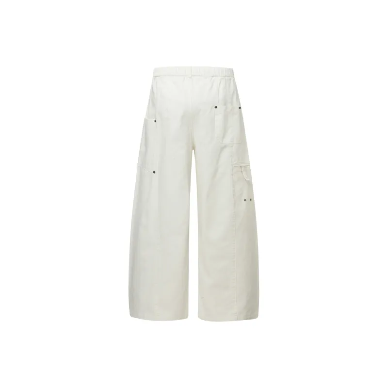 BOTANICA Cargo Pants Unisex Raw White-1