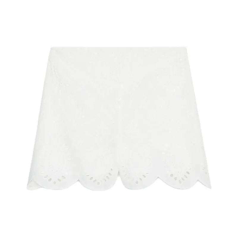 ZARA Casual Shorts Women's Frosted White-0