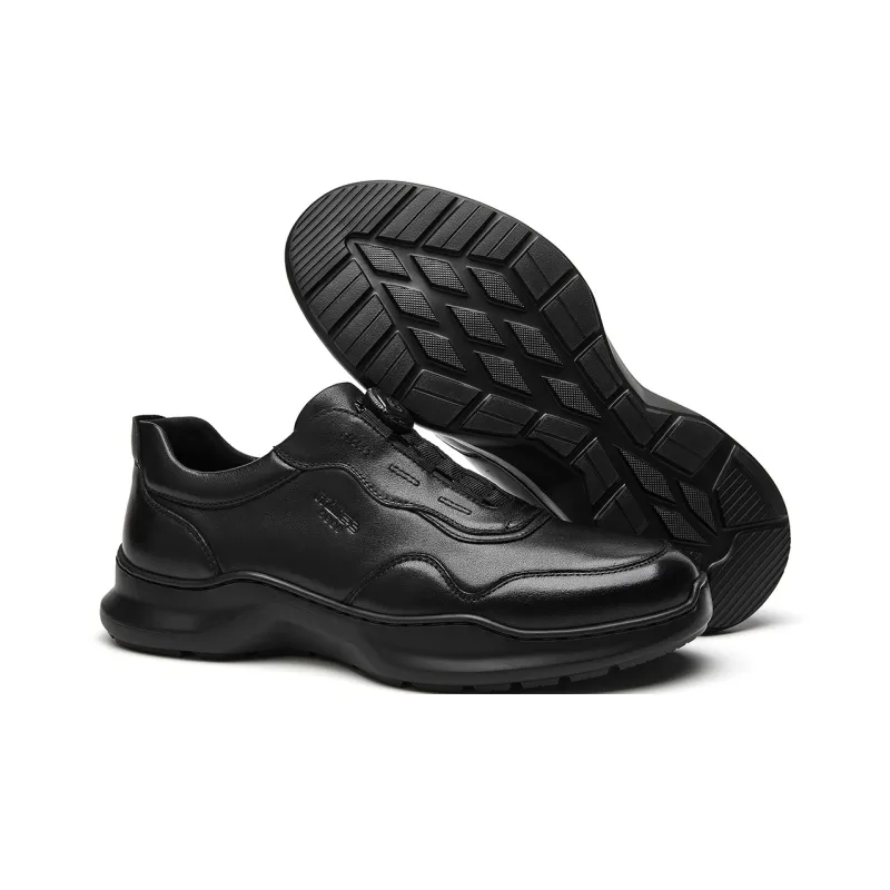 MILLIE'S Abrasion Resistant Low Top Casual Shoes Men's Black-4