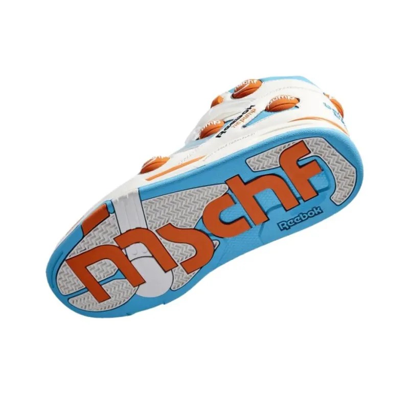 Reebok x MSCHF High Top Skateboard Shoes Unisex White Blue-4