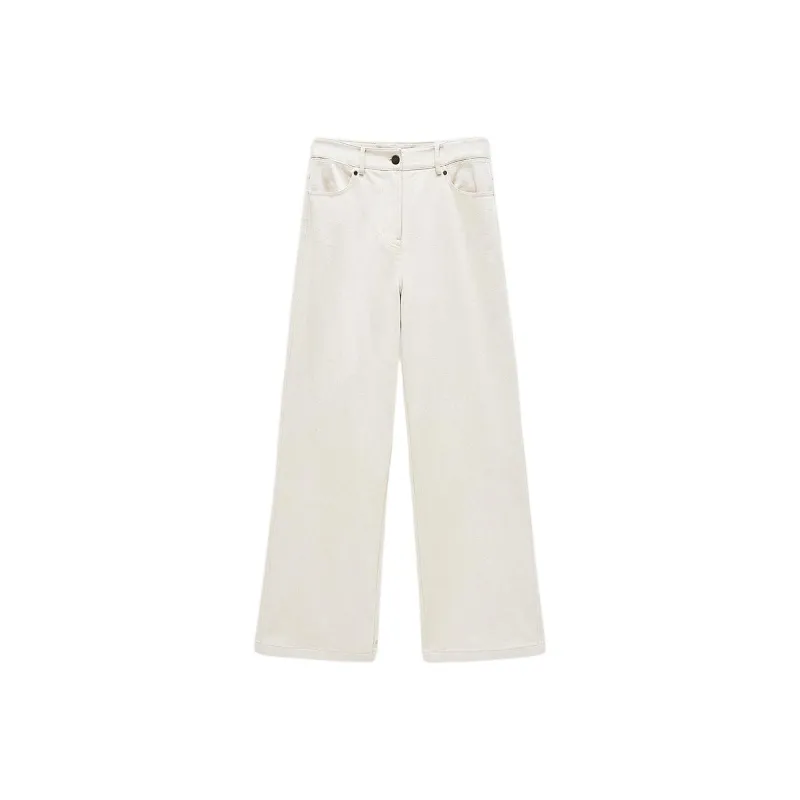 INSUN Casual Pants Women's Ecru-2