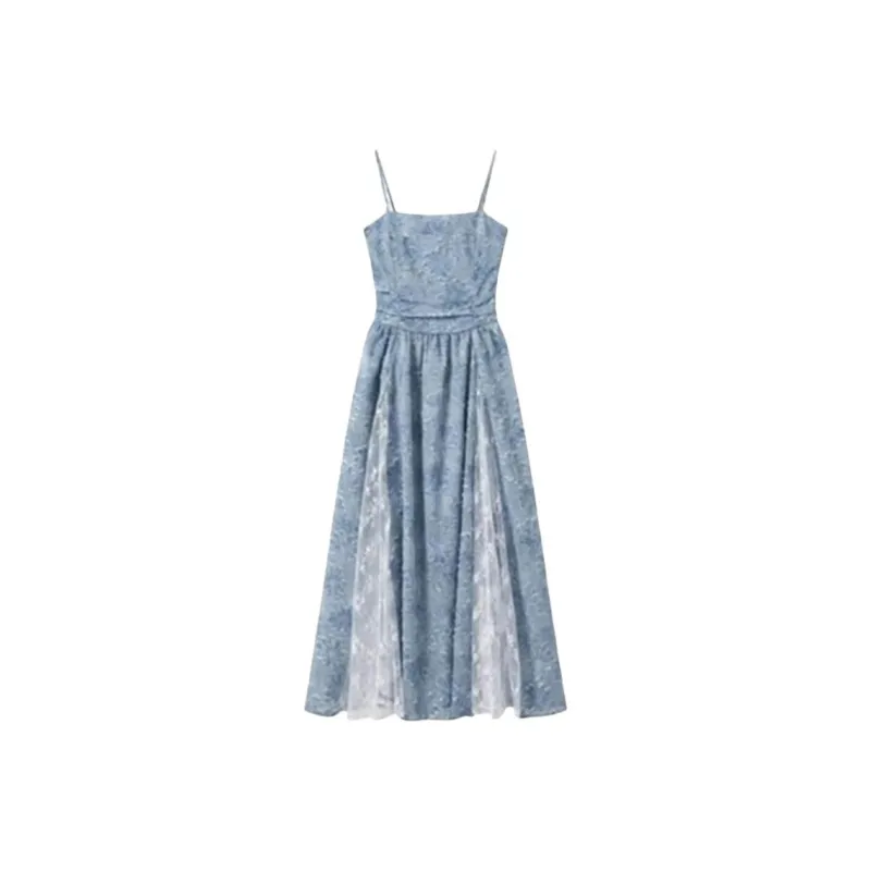 AFGGD Slip Dresses Women's Cosmos Blue-0