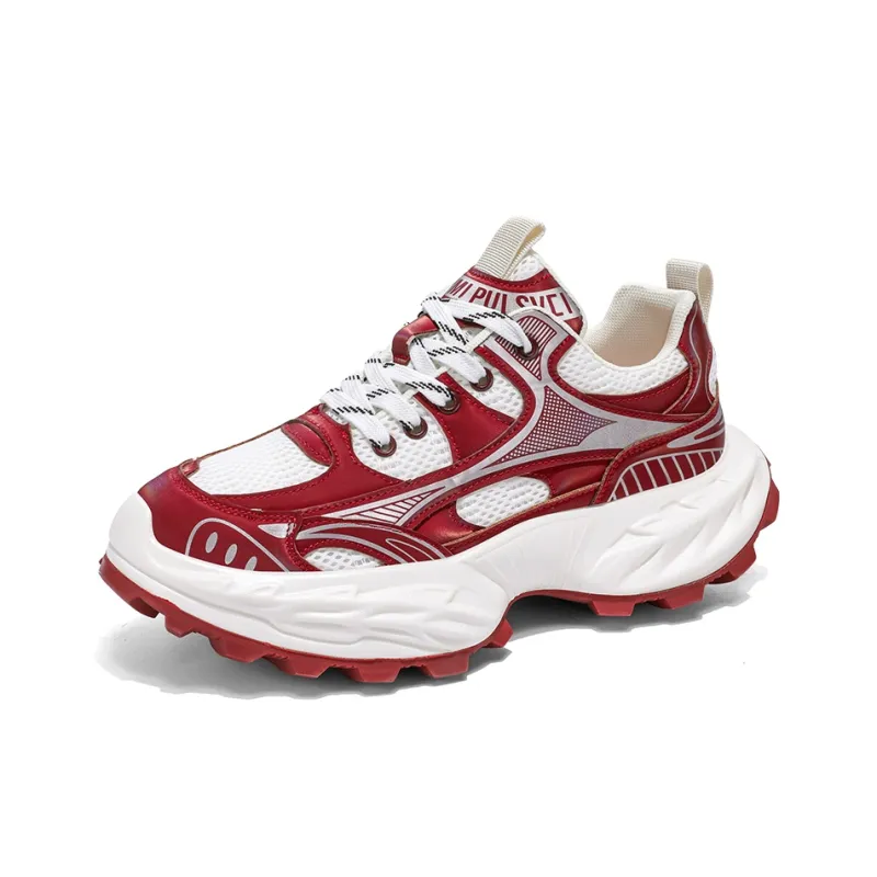 Kinglake Anti Slip Wear Resistant Low Top Chunky Sneakers Men's-1