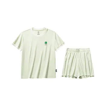 Anta x CHAOJIZHIWU,LIANMINGKUAN Life Collection Casual Suit Women's Grass Green