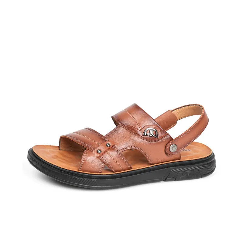 Mulinsen Beach Sandals Men Black/Brown-8