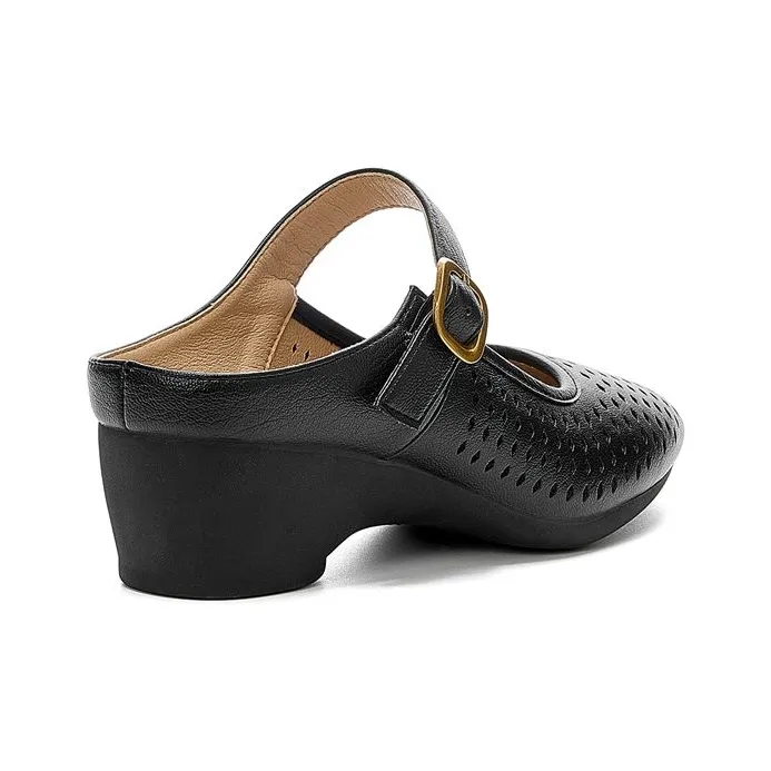 DAPHNE Rubber Sole Quiet Closed Toe Slippers Women's-2