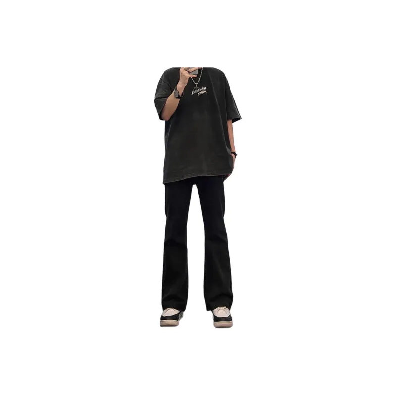 DUATOGE Jeans Men Carbon Black -0
