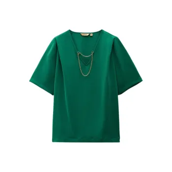 INSUN T Shirts Women's Green