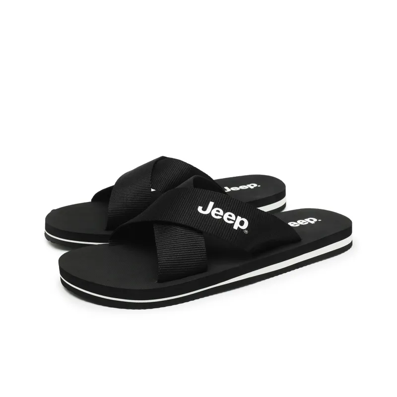 Jeep Slip Resistant Odor Resistant Slide Slippers Unisex-2