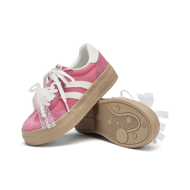 Hotwind Virtue Collection Ballet Style German Army Trainers Low Top Skateboard Shoes Women's-14