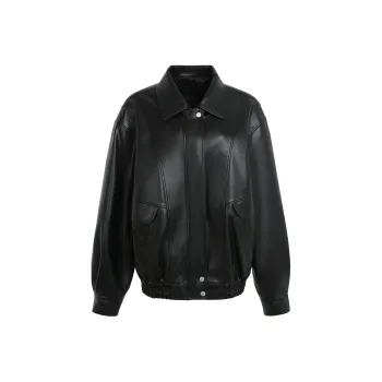 ABOUTPOEM Leather Jacket Women's