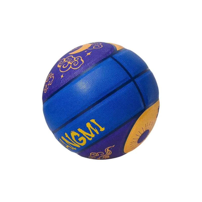 Kuangmi PU Basketball Purple Gold Size 7 Street Unisex-2