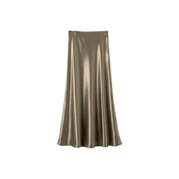 Late White Casual Long Skirt Women's