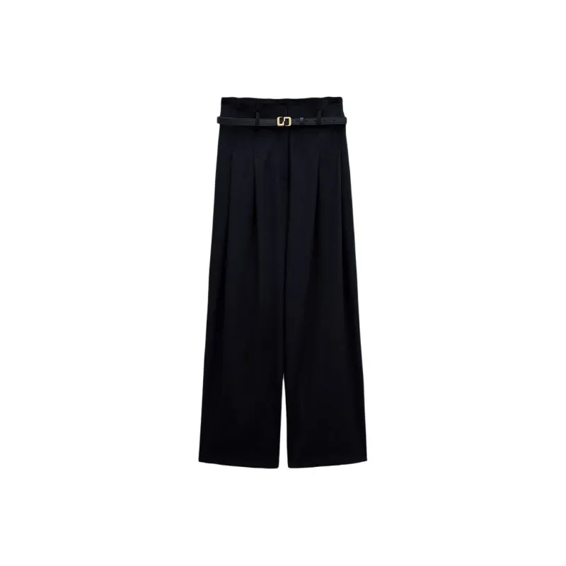 INSUN Casual Pants Women's Navy Blue-0