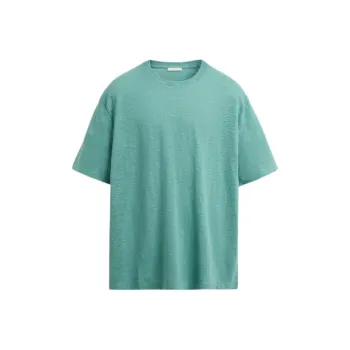 ZARA T Shirts Men Verdant Green