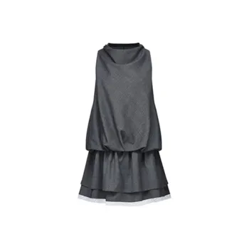 SNZX Sleeveless Dresses Women's Meteorite Gray Dress